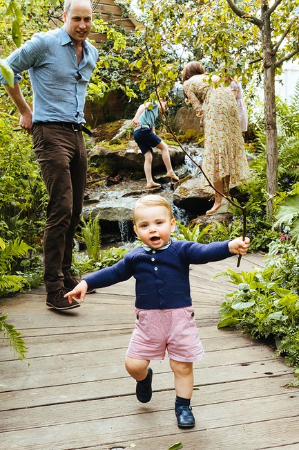Kate Middleton, Prince William, Prince George, Prince Louis, , 2019 Chelsea Flower Show, Garden